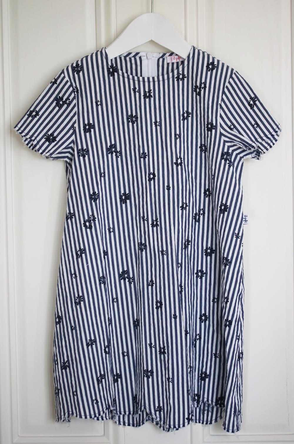 IL GUFO KIDS GIRLS STRIPED COTTON DRESS 6 YEARS