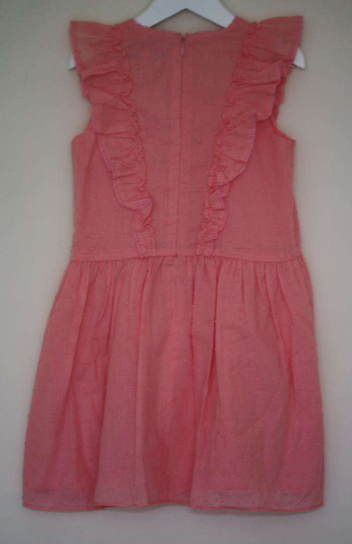 TARTINE ET CHOCOLAT GIRLS PINK COTTON DRESS 6 YEARS