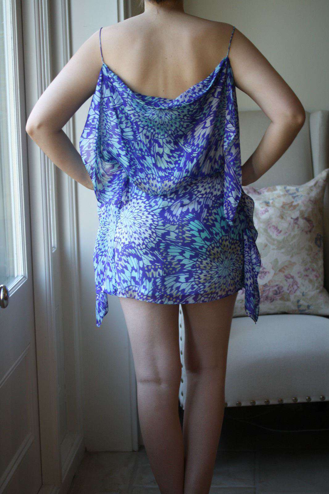 MATTHEW WILLIAMSON COVERUP KAFTAN PETAL DRESS UK 10