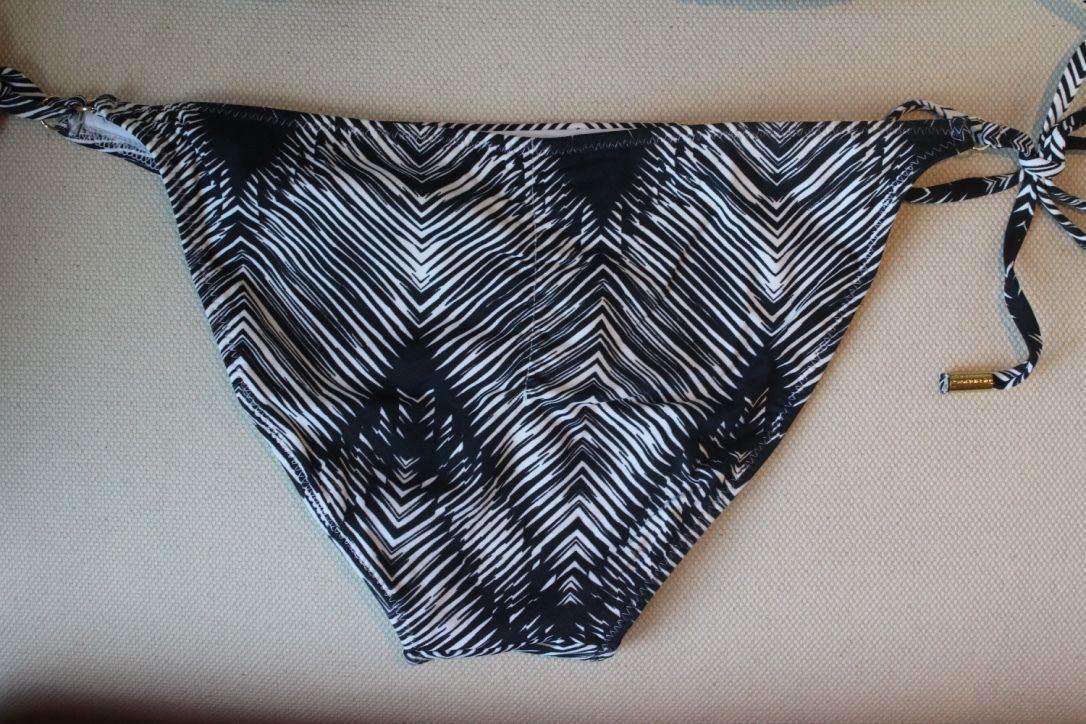 MELISSA ODABASH BLACK AND WHITE GRAPHIC BIKINI UK 10/14