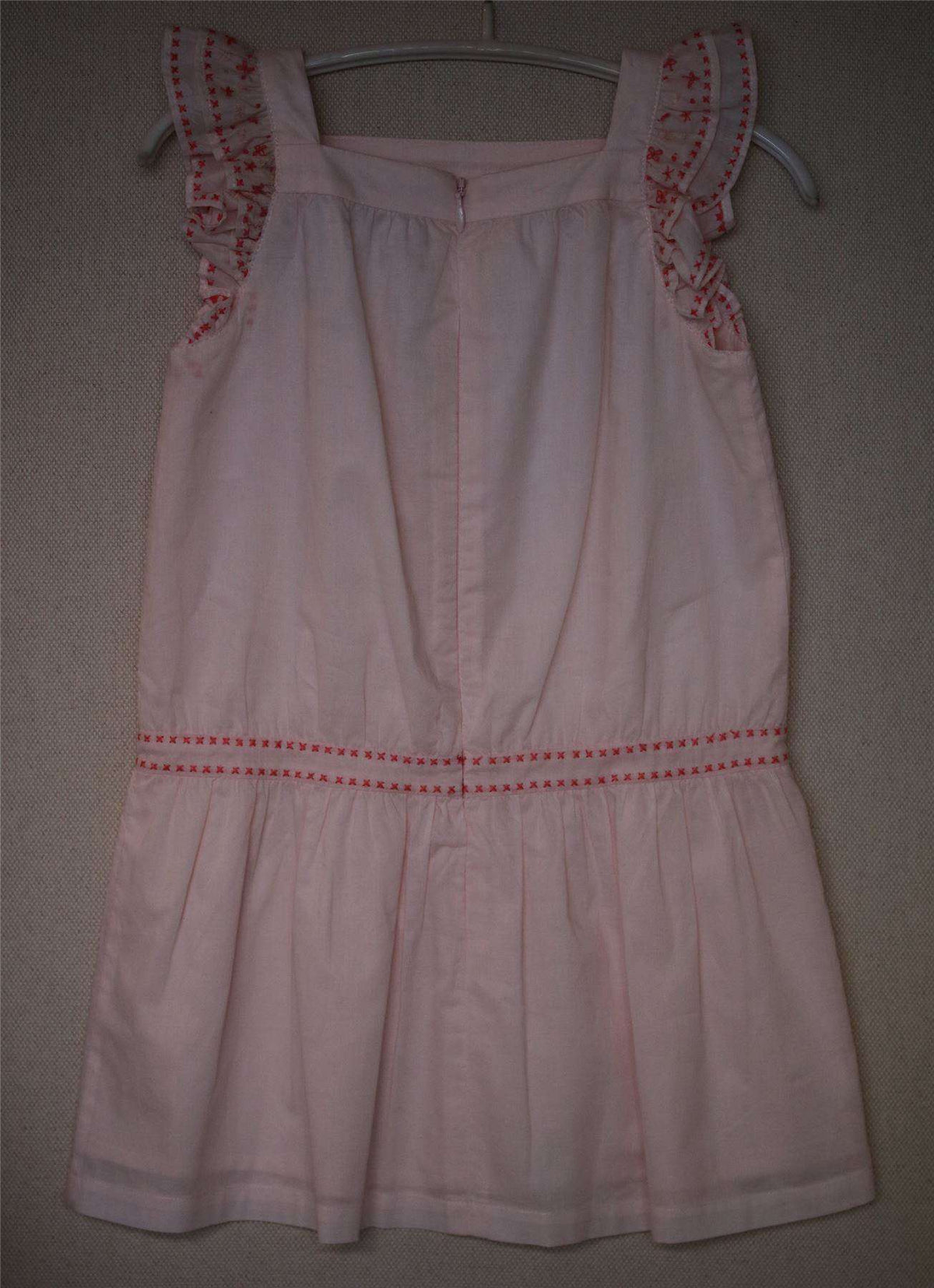 TARTINE ET CHOCOLAT GIRLS PINK COTTON DRESS 4 YEARS