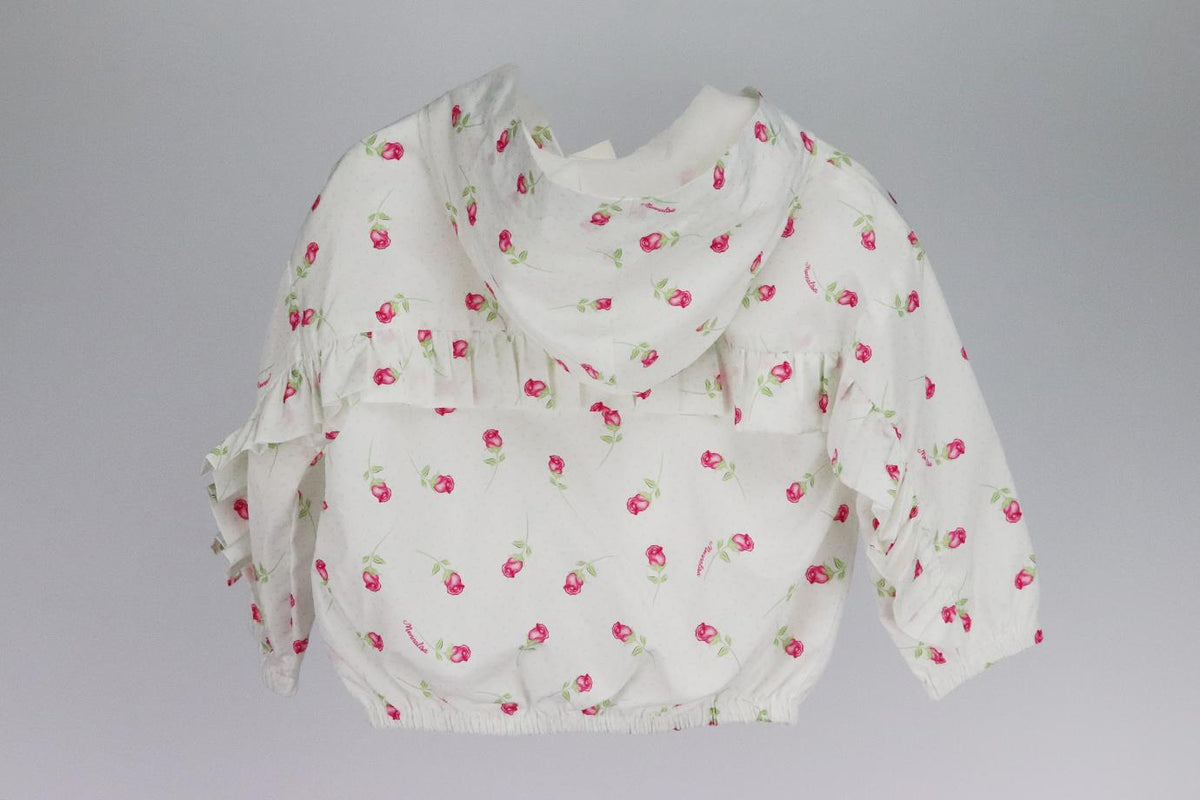 MONNALISA BABY GIRLS ROSE WINDBREAKER JACKET 18 MONTHS