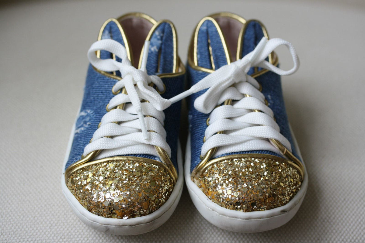 MINNA PARIKKA BABY DENIM BUNNY SNEAKERS SHOES EU 21 UK 4/5
