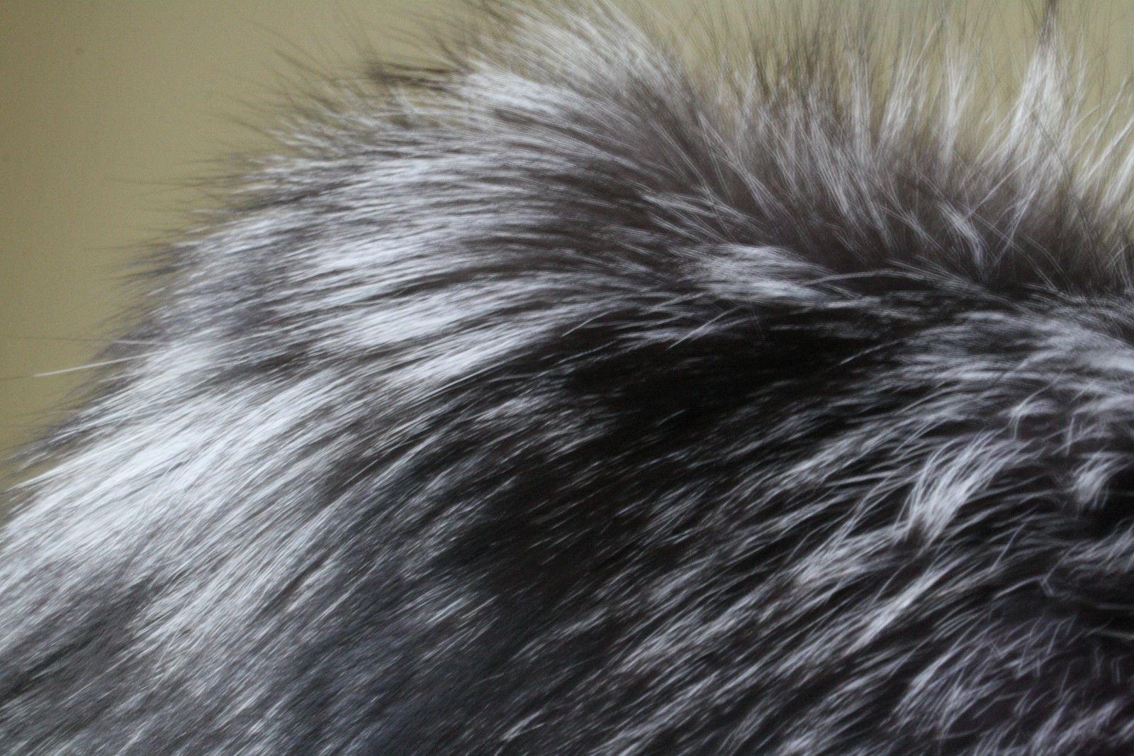 VINCE SILVER FOX FUR JACKET MEDIUM
