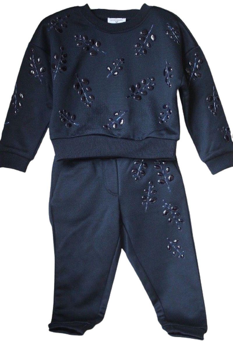 MONNALISA GIRLS BLACK TRACKSUIT 4 YEARS