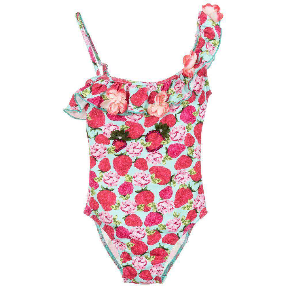 SELINI ACTION KIDS GIRLS STRAWBERRY PRINT SWIMSUIT 6 YEARS
