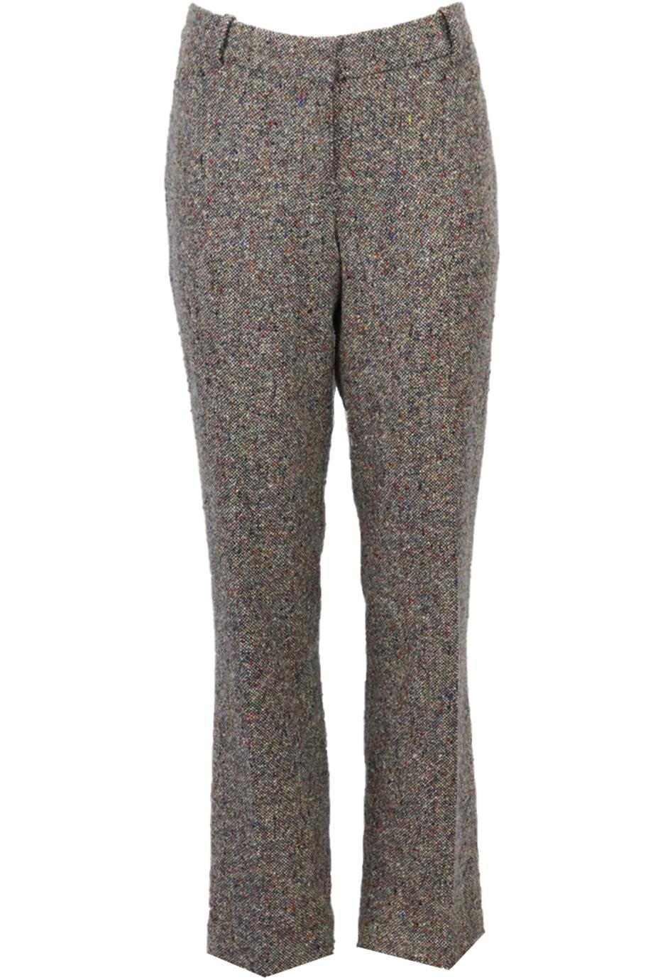 J CREW WOOL BLEND TWEED STRAIGHT LEG PANTS US 8 UK 12