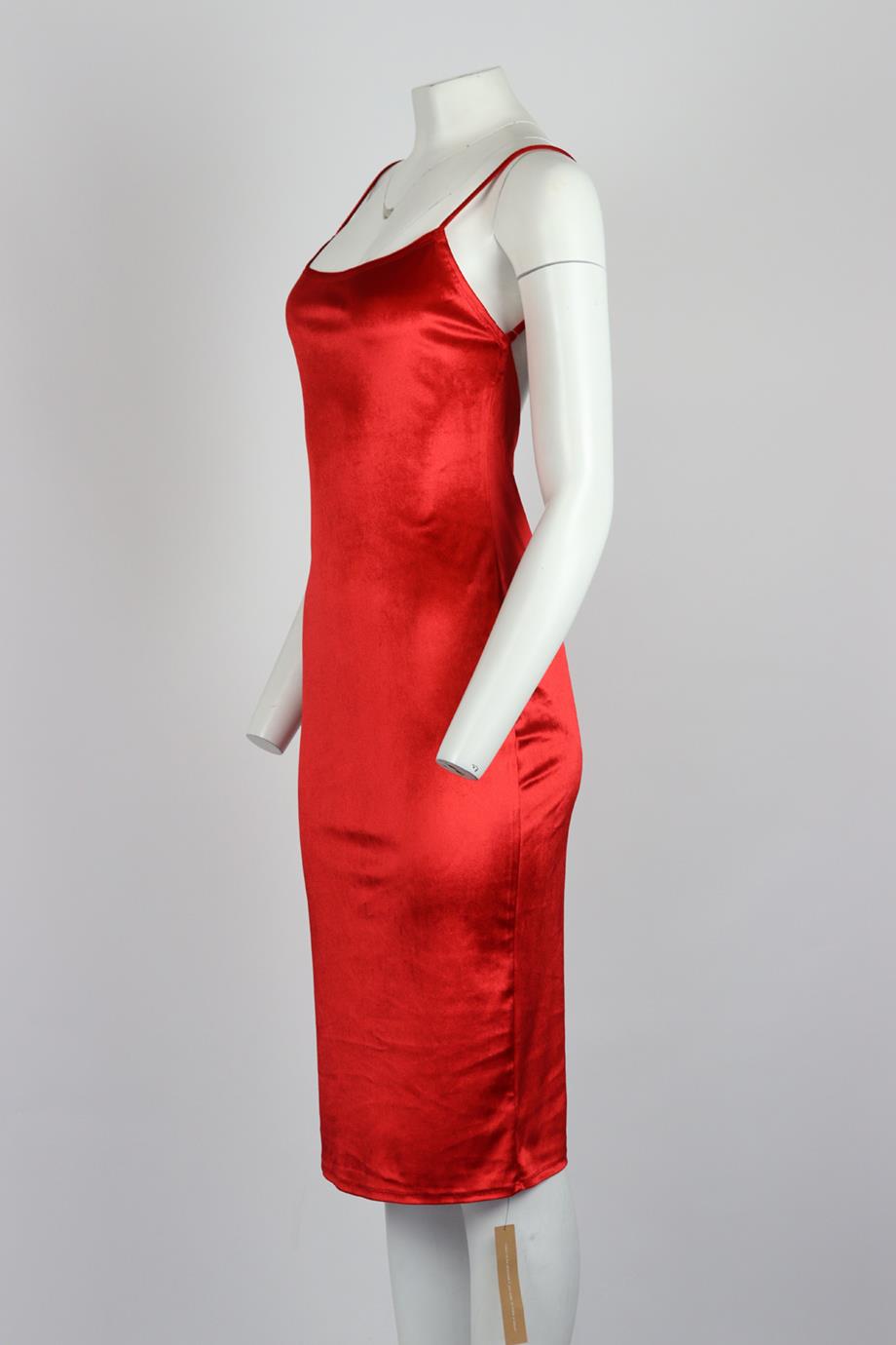 REFORMATION LOW BACK VELVET MIDI DRESS SMALL