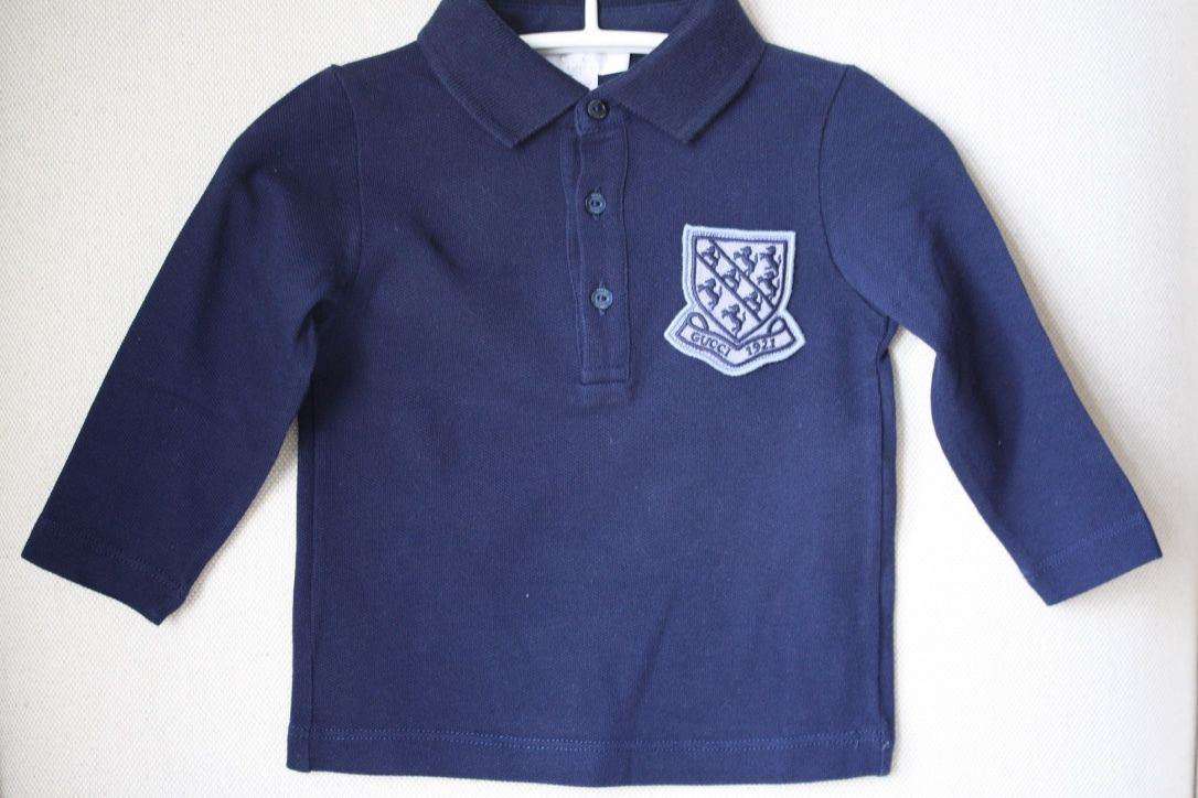 GUCCI BABY CREST POLO SHIRT TOP 9-12 MONTHS