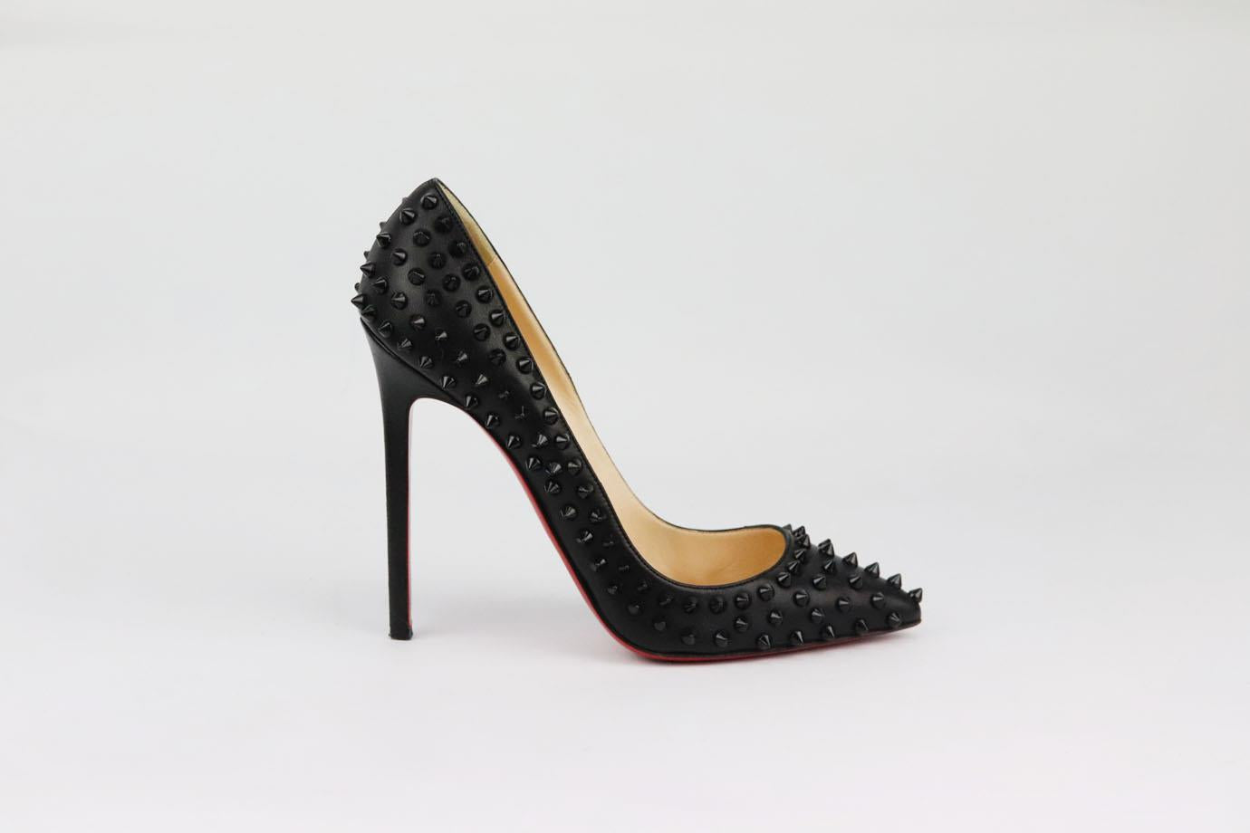 Louboutin black studded shoes Clearance