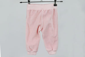 MOSCHINO BABY GIRLS LOGO VELOUR TRACKSUIT 6-9 MONTHS