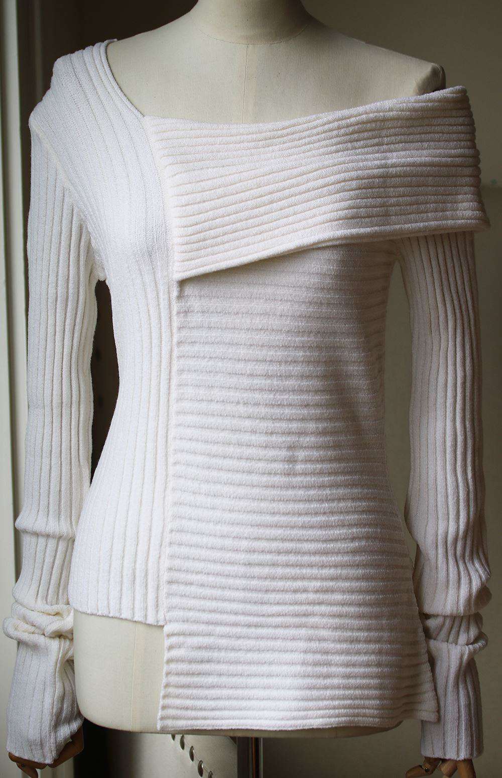 MAURIE AND EVE AVELINE RIBBED KNIT SWEATER UK 8