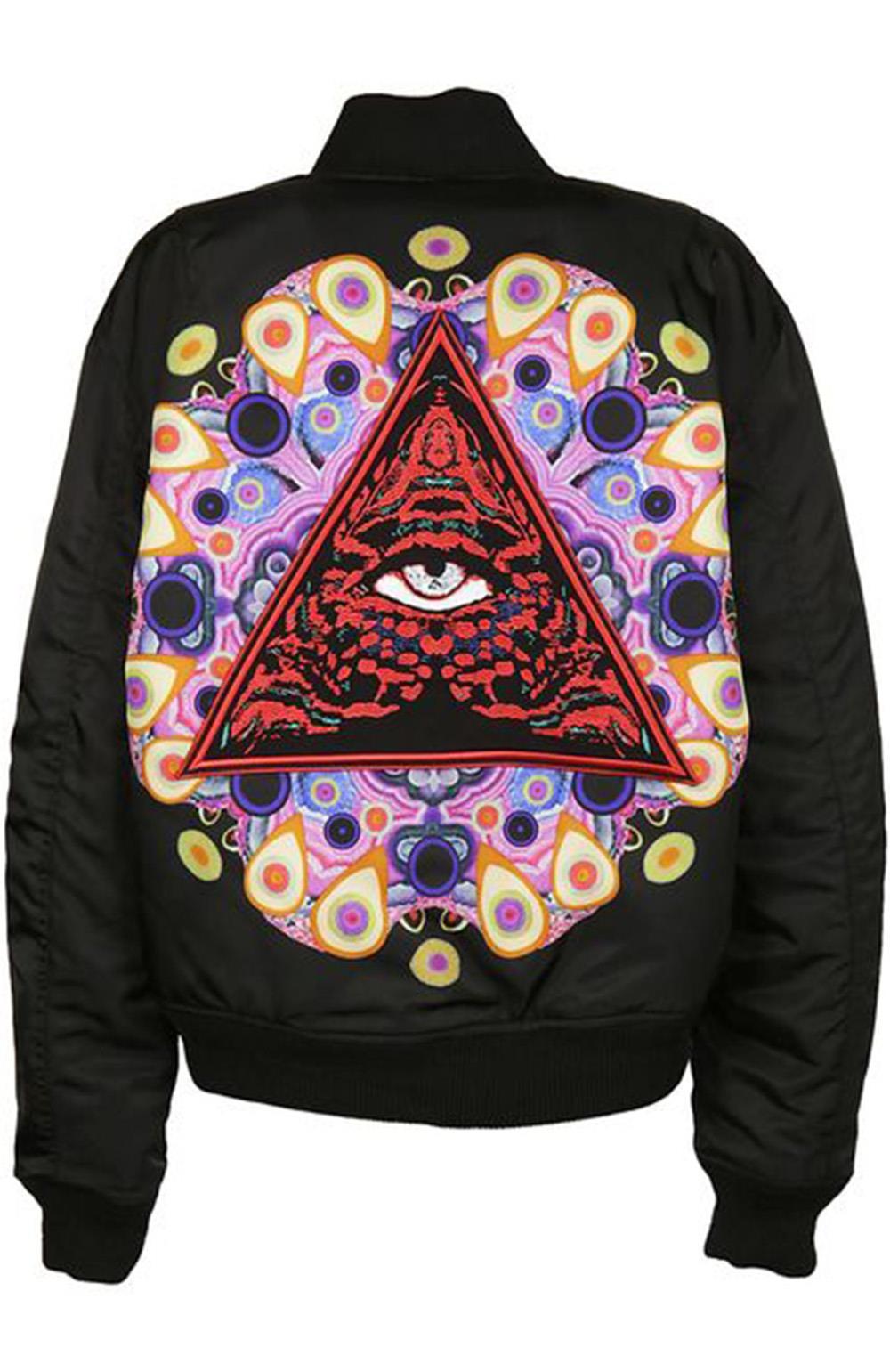 GIVENCHY MANDALA PATCH REVERSIBLE BOMBER JACKET IT 38 UK 6