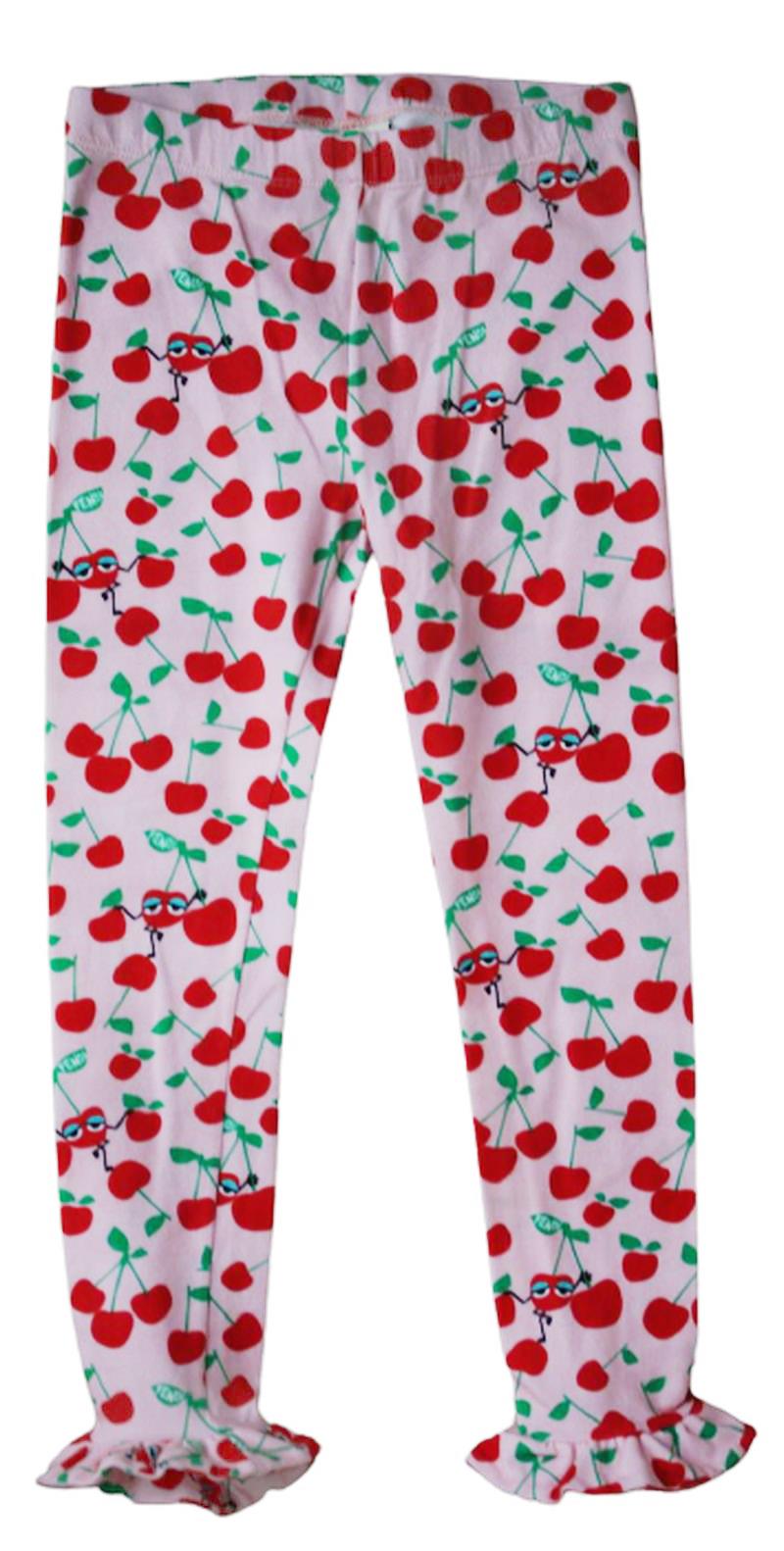 FENDI GIRLS CHERRY PRINT LEGGINGS 5 YEARS