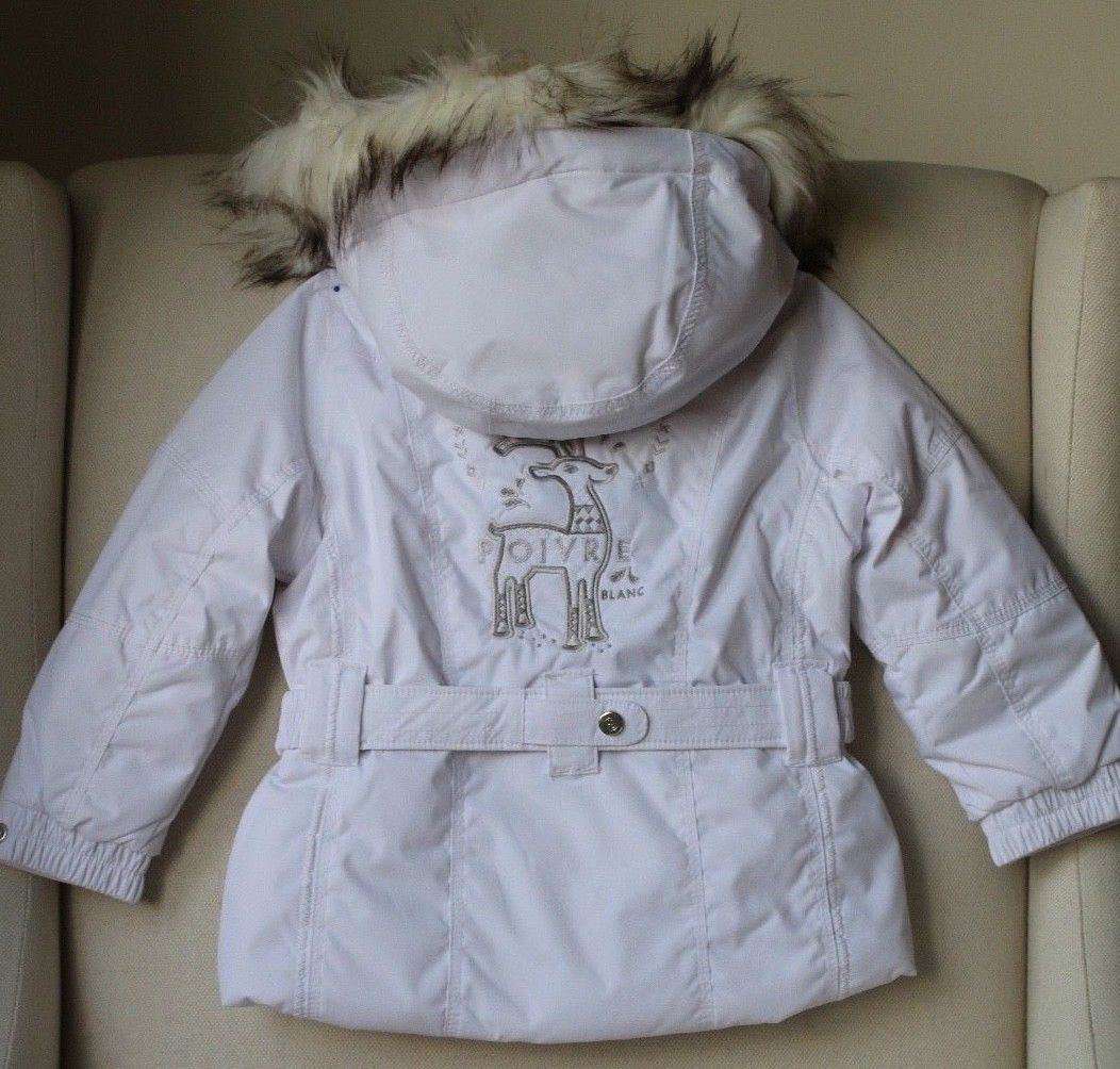 POIVRE BLANC KIDS WHITE SKI JACKET 6 YEARS