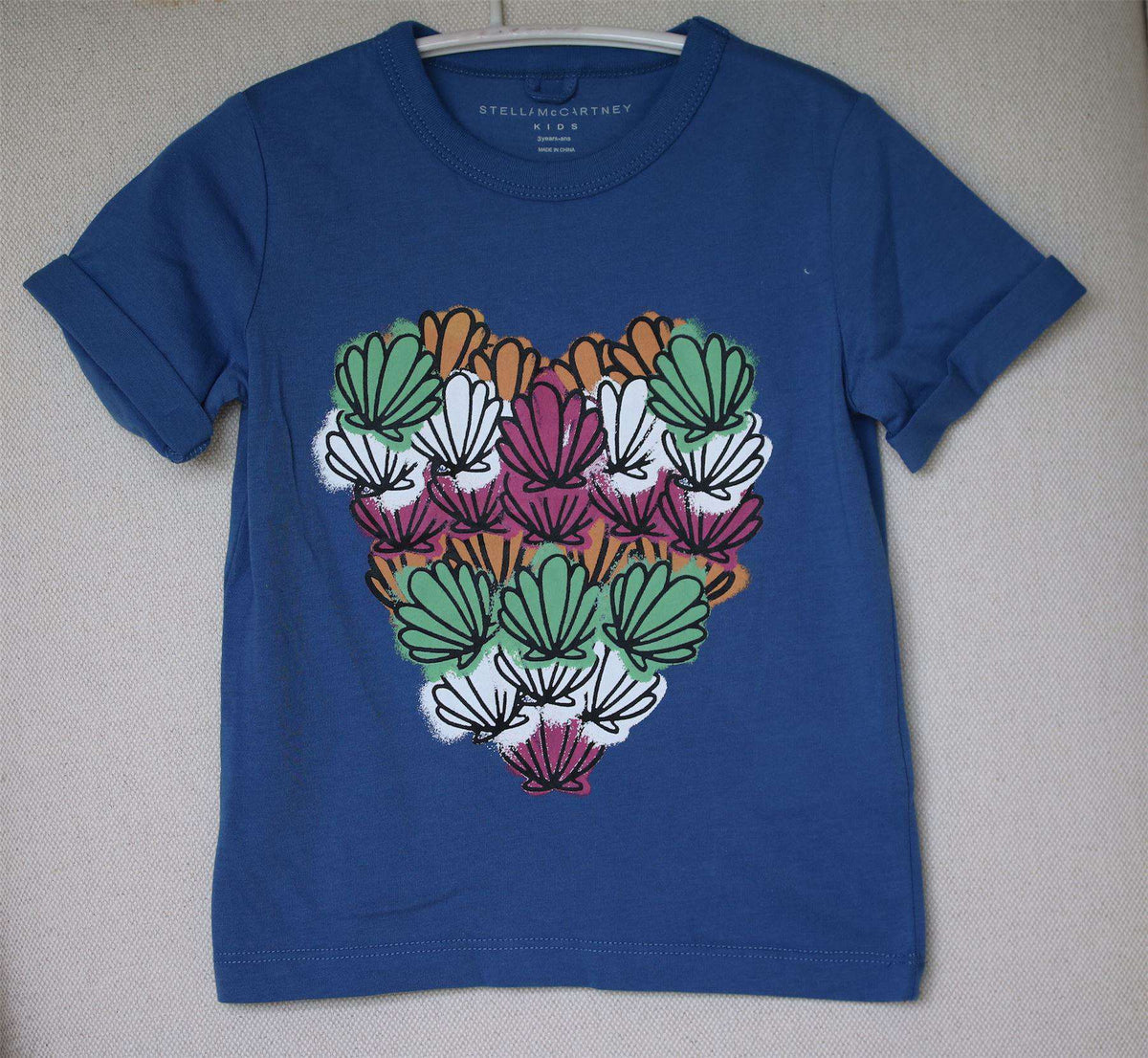 STELLA MCCARTNEY KIDS GIRLS BLUE LOLLY COTTON TOP 3 YEARS