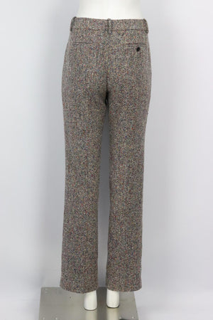 J CREW WOOL BLEND TWEED STRAIGHT LEG PANTS US 8 UK 12