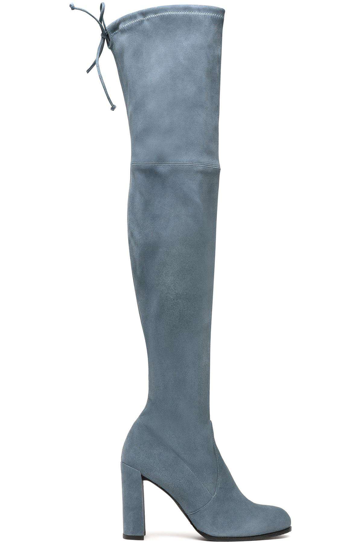 STUART WEITZMAN HILINE SUEDE OVER THE KNEE BOOTS EU 38 UK 5 US 7.5