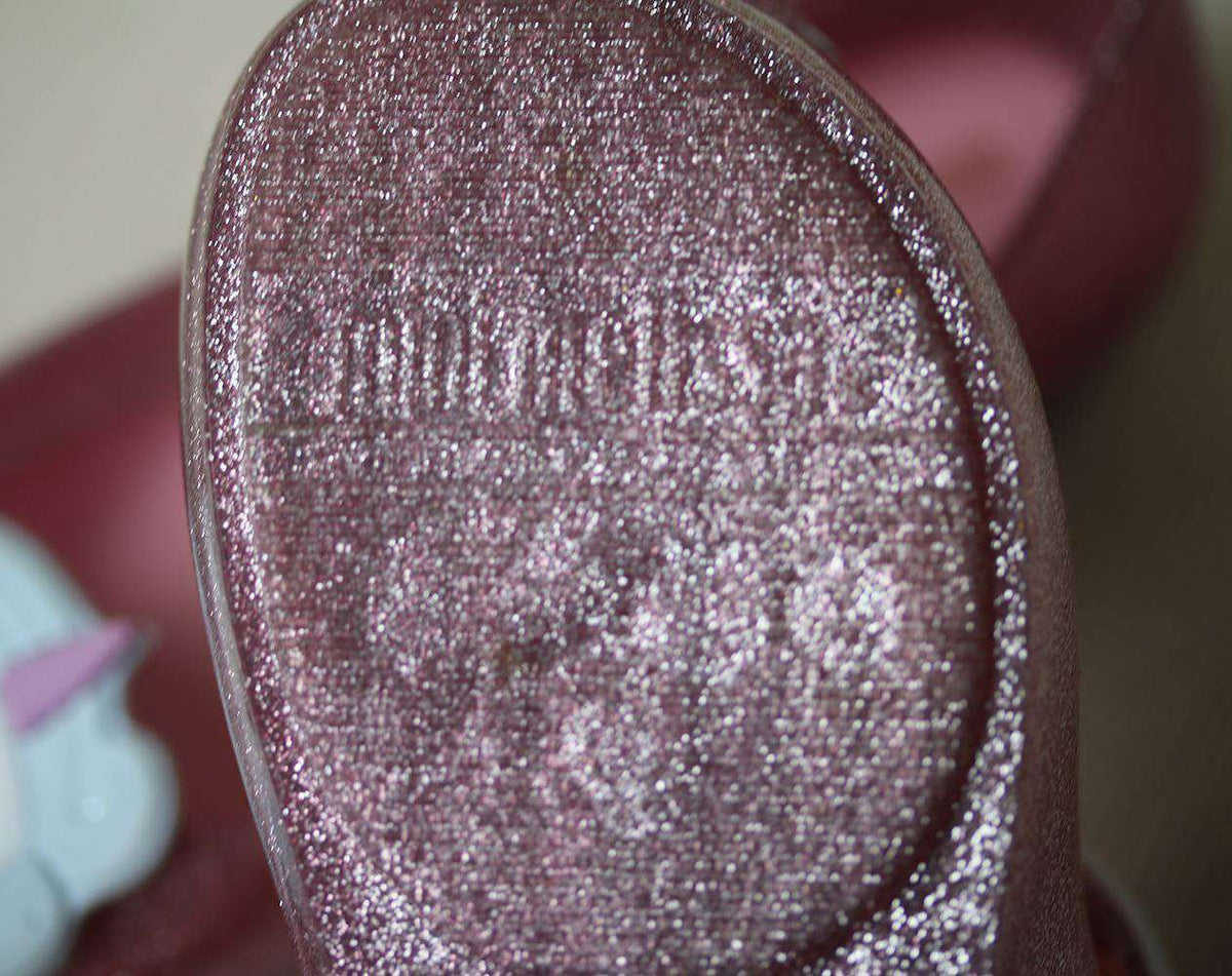 MINI MELISSA GIRLS UNICORN GLITTER JELLY SHOES EU 25/26 UK 8/9