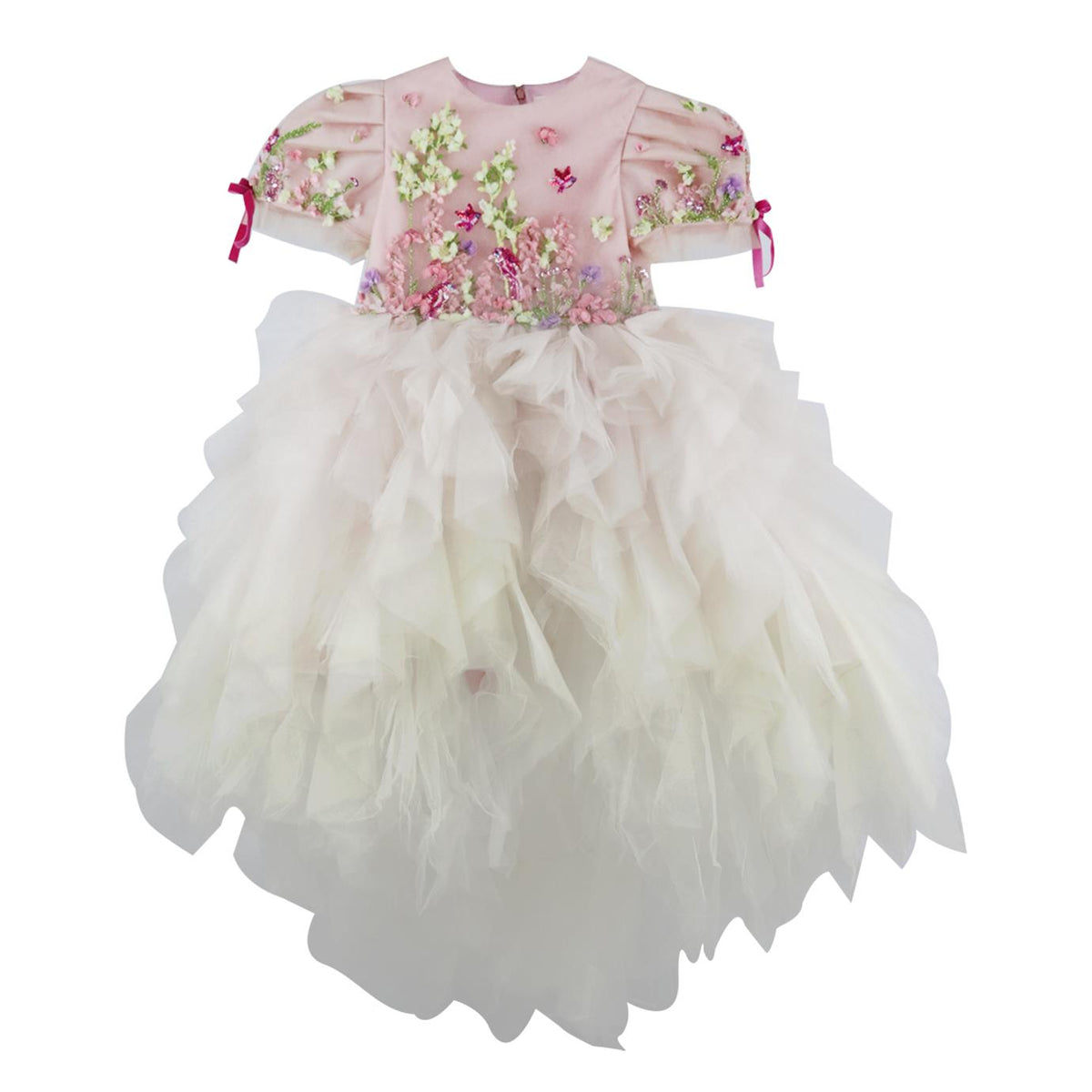 MISCHKA AOKI KIDS GIRLS EMBELLISHED TULLE DRESS 8 YEARS
