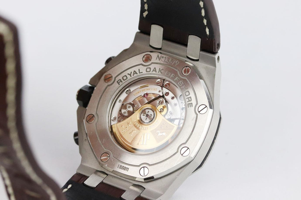 AUDEMAR PIGUET ROYAL OFFSHORE CHRONOGRAPH 42MM SAFARI STEEL WRIST WATCH