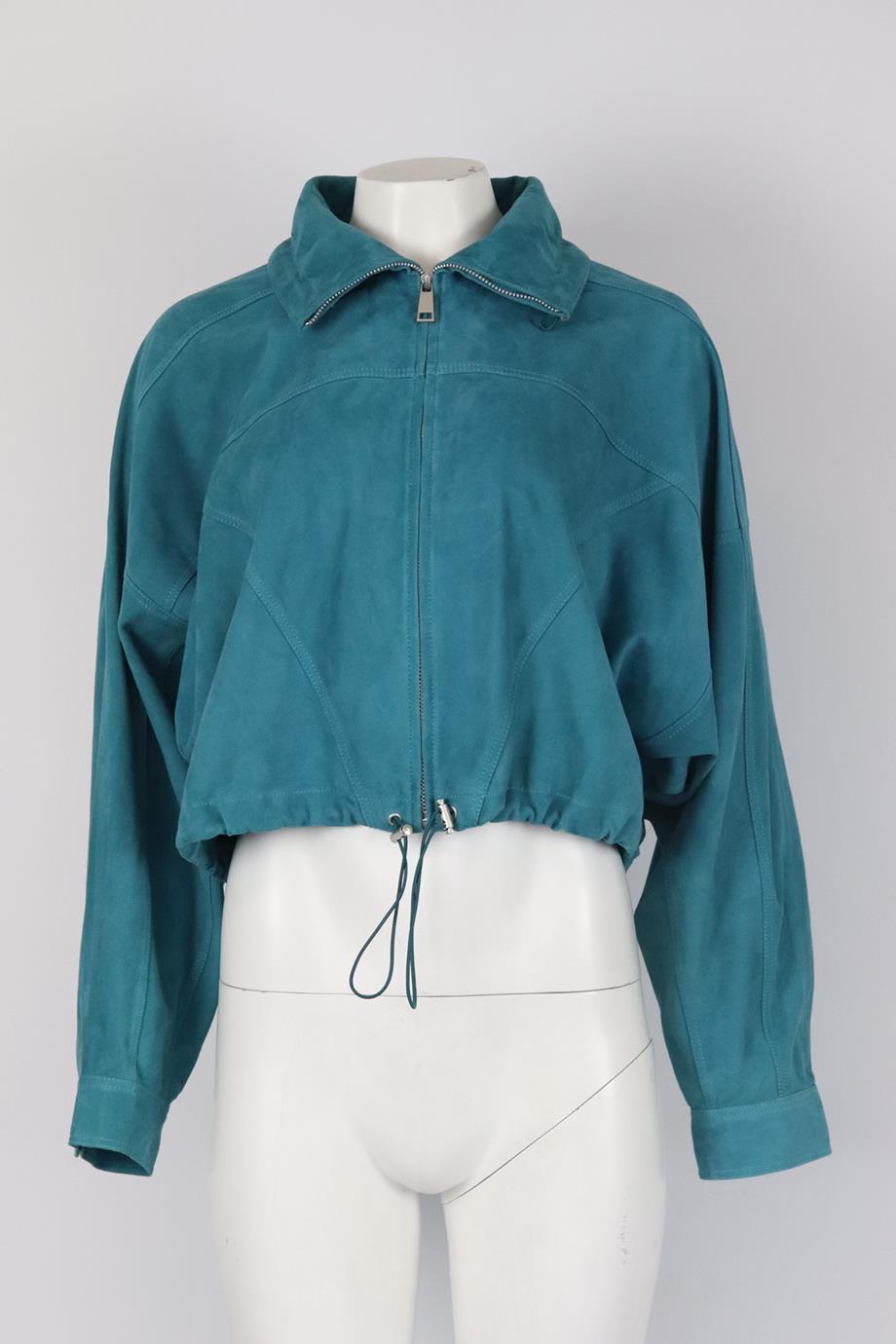 ARMA CROPPED SUEDE JACKET UK 12