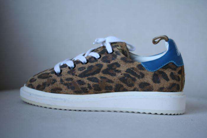 GOLDEN GOOSE DELUXE BRAND KIDS STARTER LEOPARD PRINT TRAINERS EU 28 UK 10