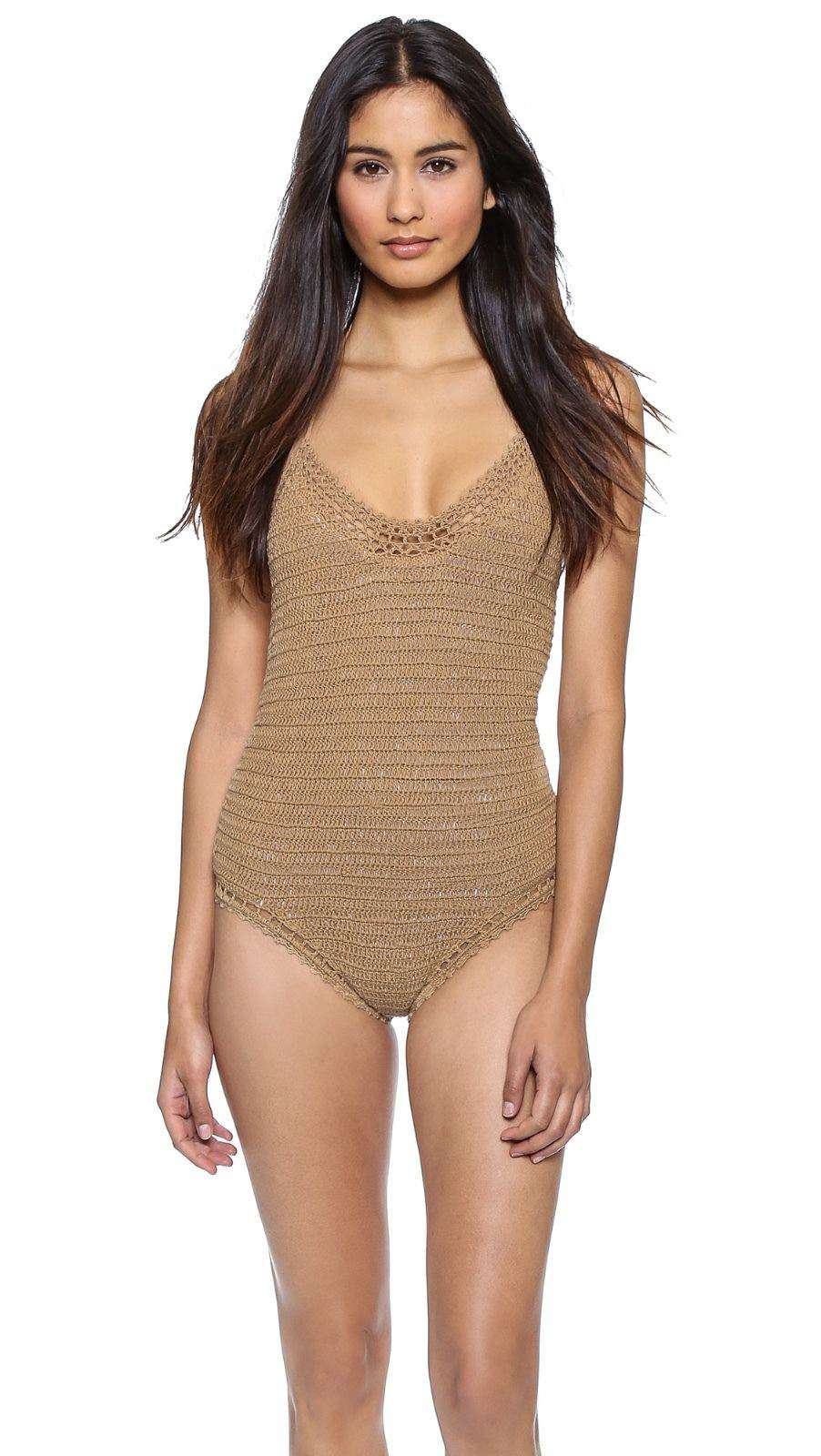 SHE MADE ME CROCHET ONE PIECE SWIMSUIT MEDIUM/LARGE