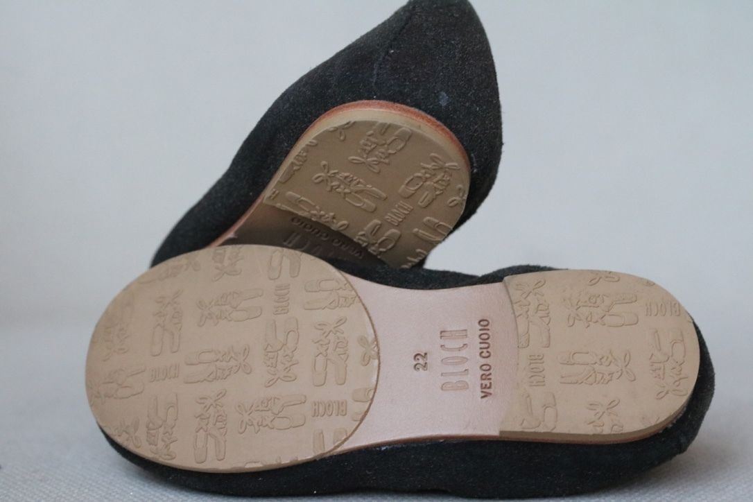 BLOCH BABY GIRLS VITTORIA BLACK SUEDE SHOES EU 22 UK 5
