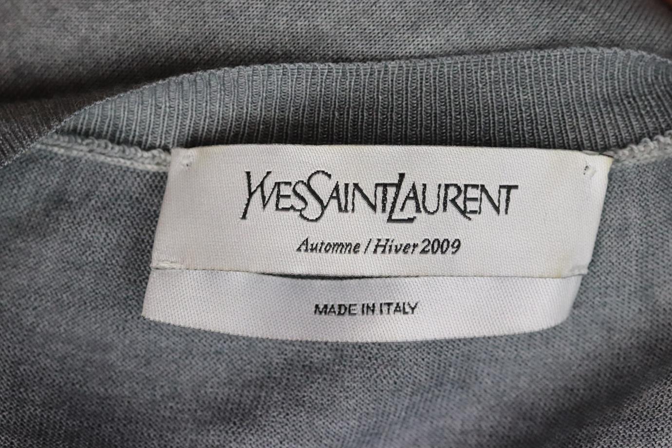 YVES SAINT LAURENT CASHMERE AND SILK BLEND TOP SMALL