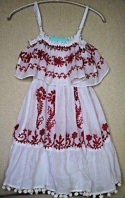 MELISSA ODABASH KIDS BABY GIRLS WHITE EMMA DRESS 5 YEARS