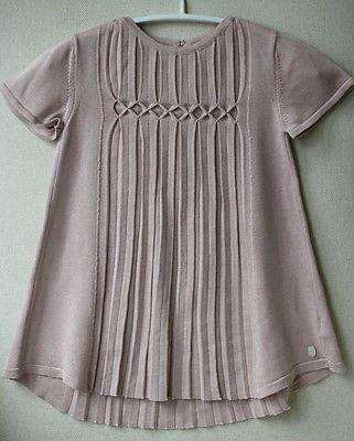 DIOR BABY PINK SILK AND COTTON BLEND DRESS AND CARDIGAN 18 MONTHS