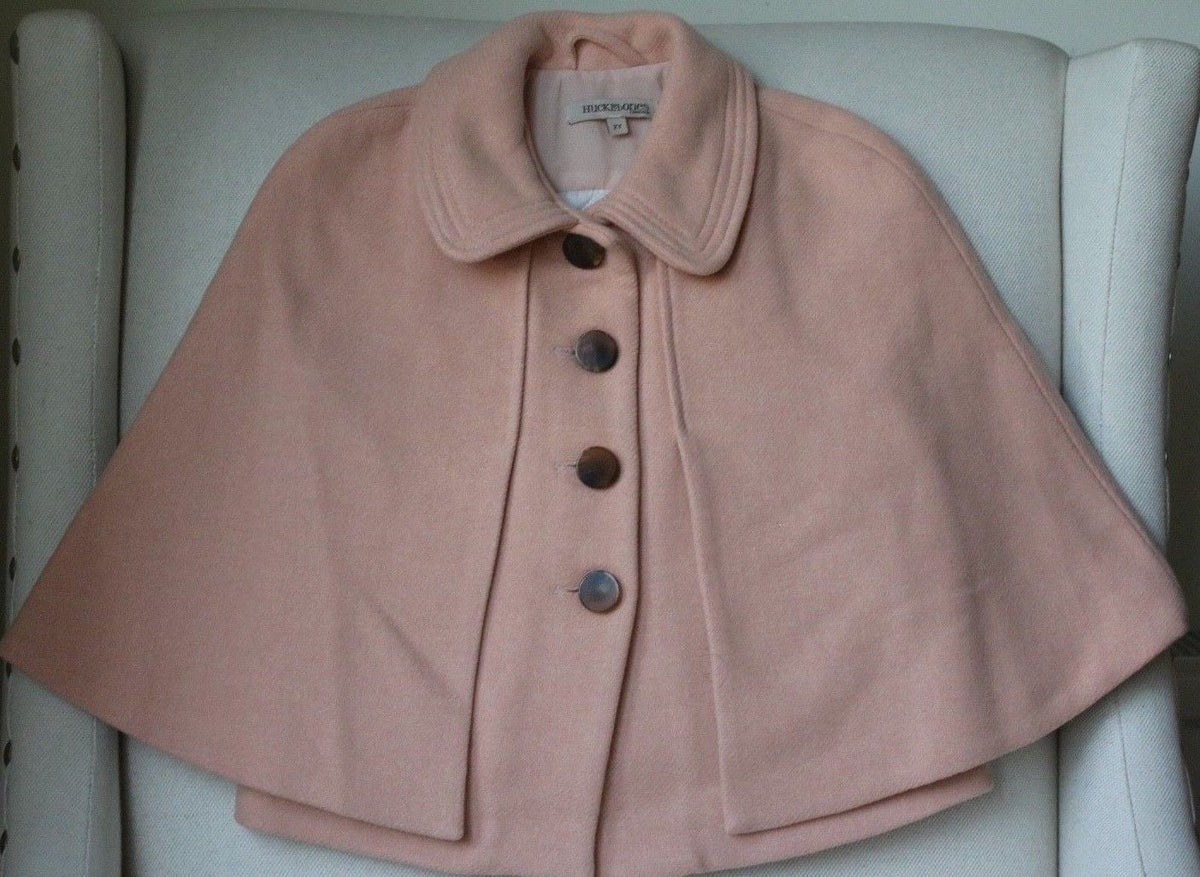 HUCKLEBONES LONDON GIRLS PINK WOOL CAPE 2 YEARS