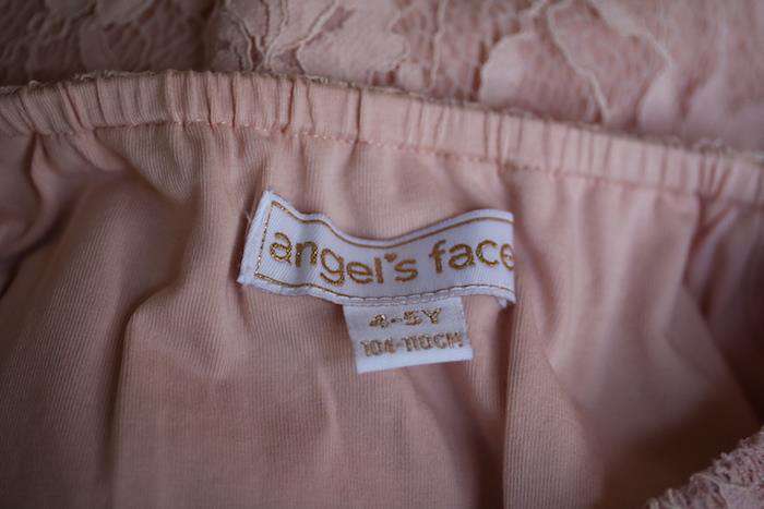 ANGEL'S FACE GIRLS PINK LACE DRESS 4-5 YEARS