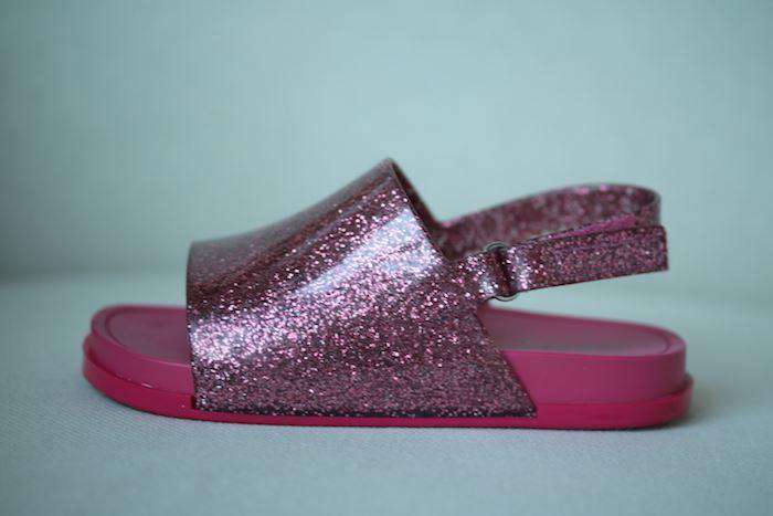 MINI MELISSA PINK GLITTER JELLY SANDALS EU 25-26 UK 8