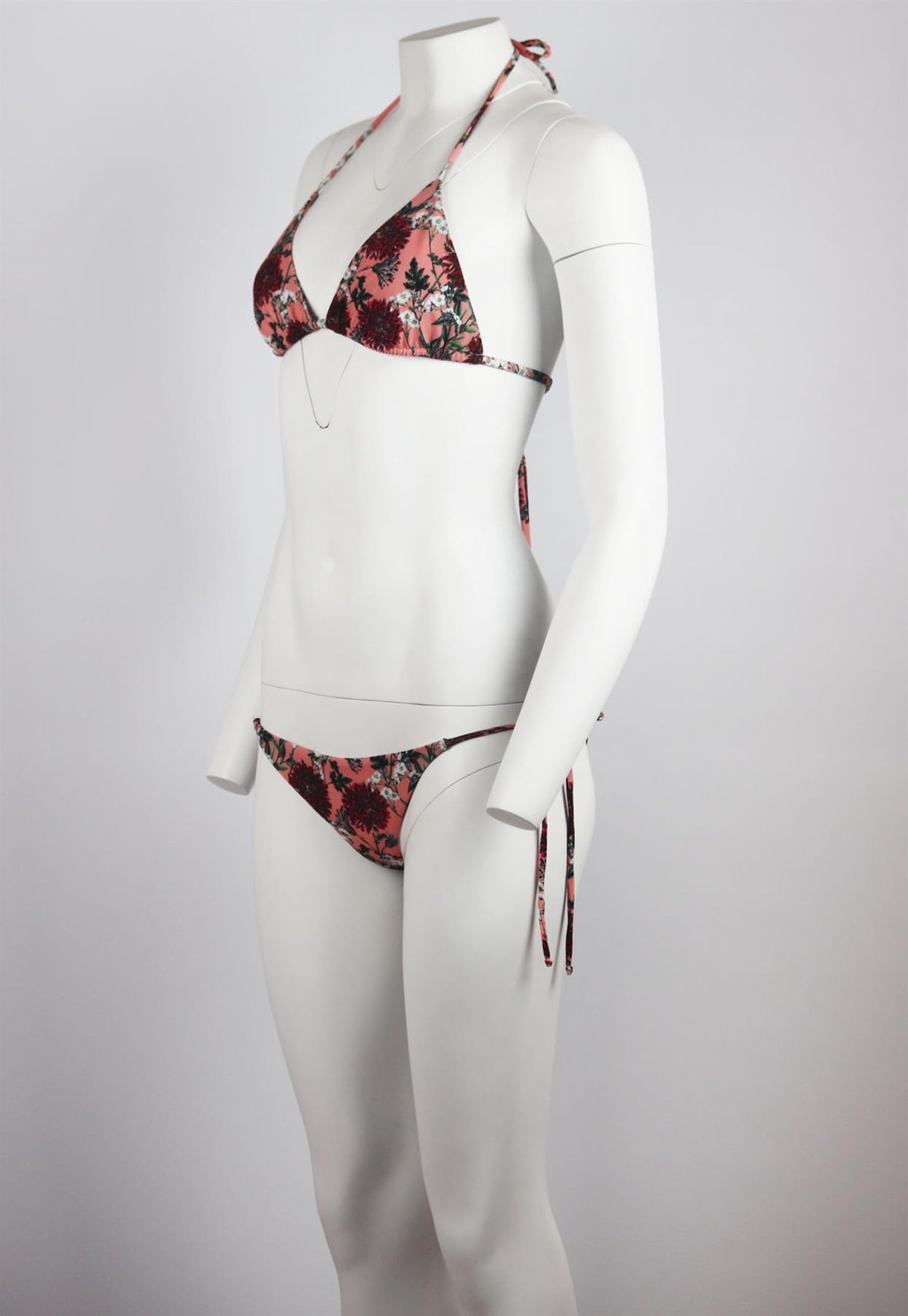 BEACH RIOT FLORAL PRINT TRIANGLE BIKINI SMALL/MEDIUM