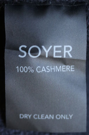SOYER CUTOUT BACK CASHMERE CARDIGAN SMALL