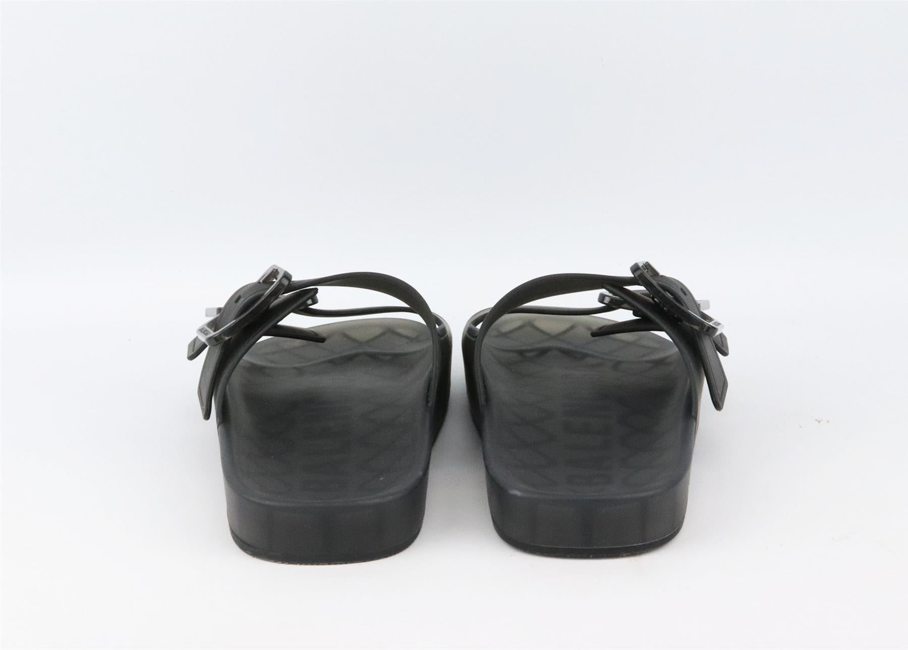 BALENCIAGA MALLORCA RUBBER SLIDES EU 38 UK 5 US 8