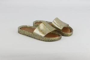 MINI MELISSA KIDS GIRLS GLITTER JELLY SLIDES EU 31 UK 12