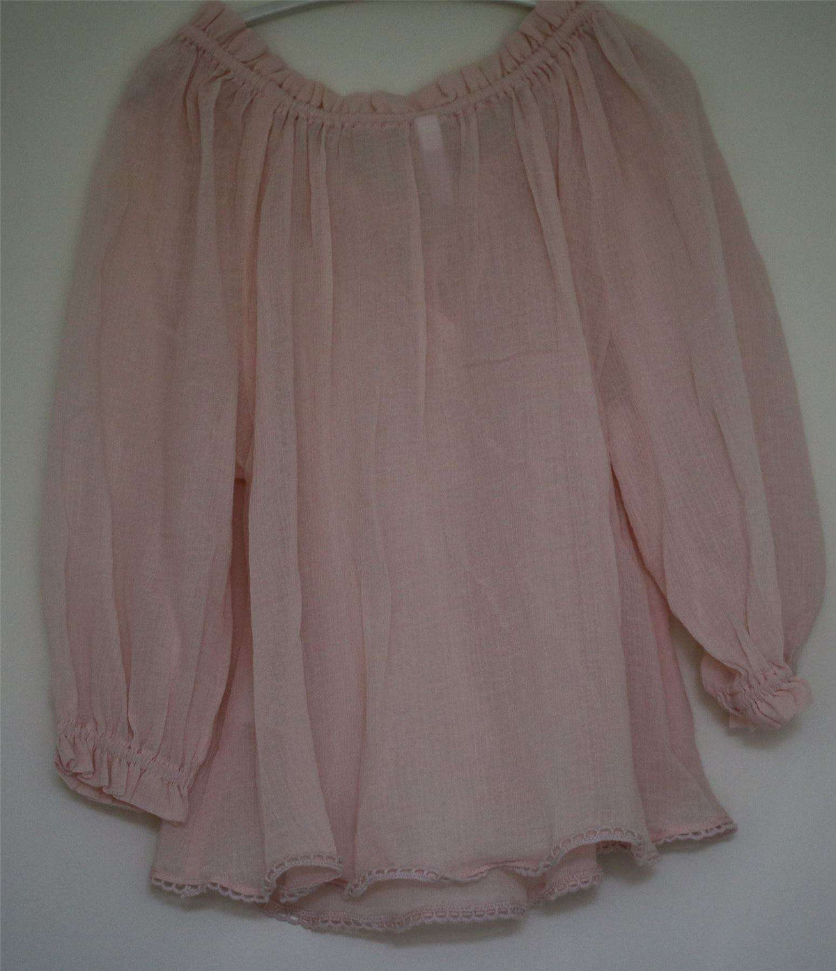 ZIMMERMANN KIDS GIRLS PINK CHEESECLOTH TOP 4 YEARS