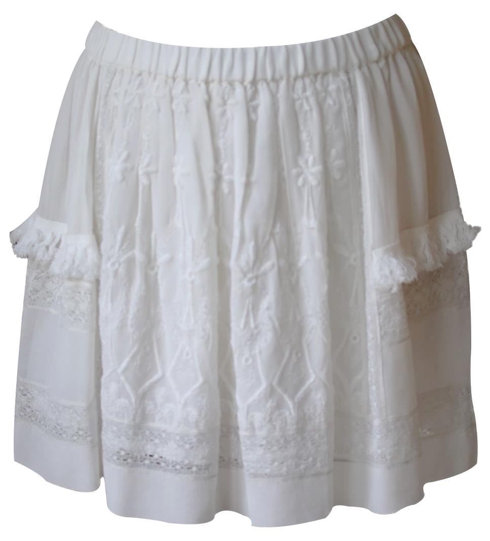 ULLA JOHNSON NELLIE SILK MINI SKIRT US 2 UK 6