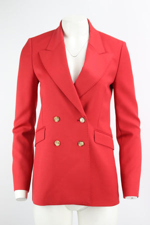 GABRIELA HEARST DOUBLE BREASTED WOOL BLEND BLAZER IT 38 UK 6