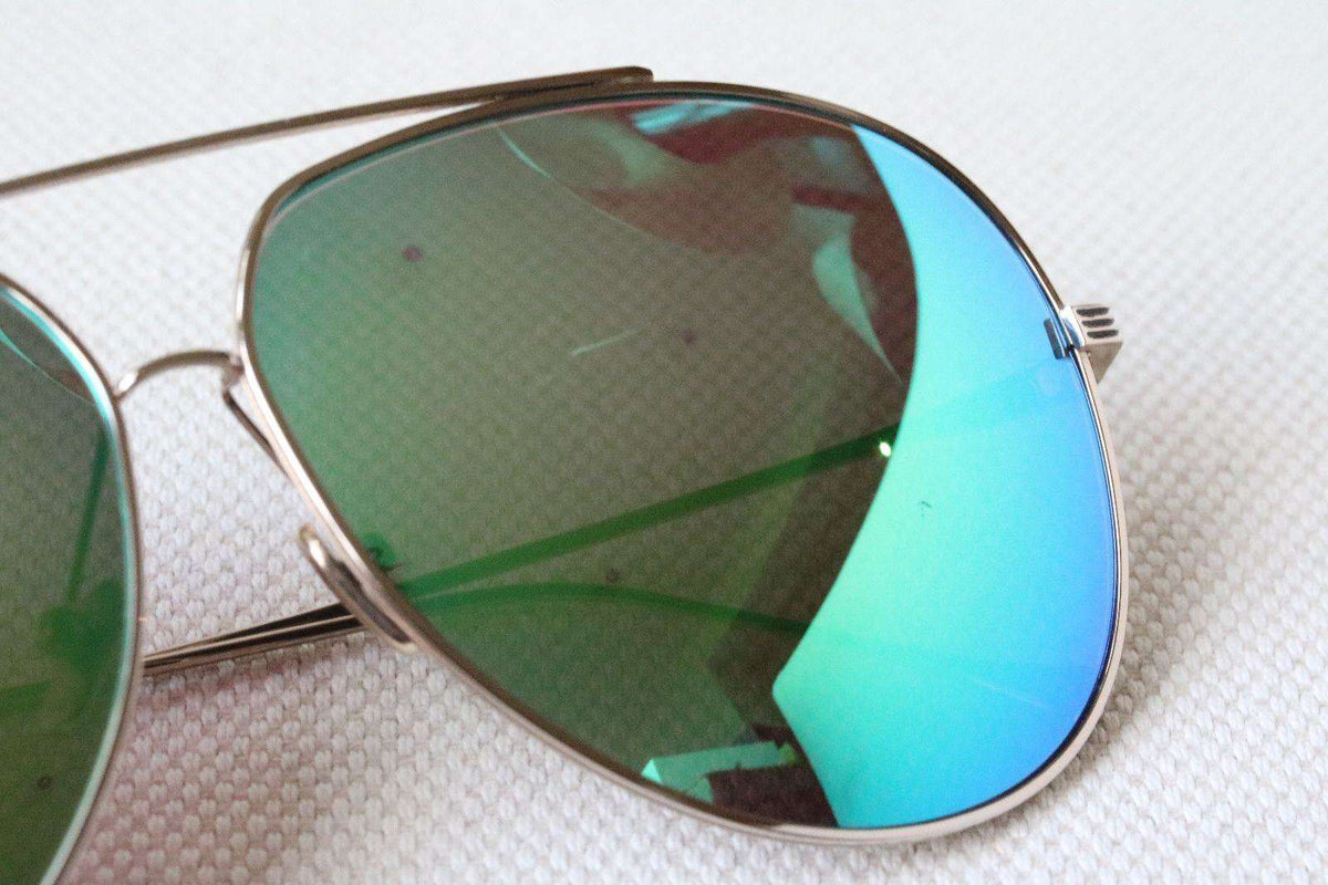 DITA CONDOR GREEN MIRRORED SUNGLASSES