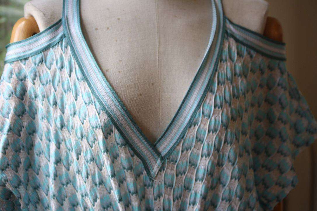 MISSONI MARE CUT OUT KAFTAN COVERUP DRESS IT 42 UK 10