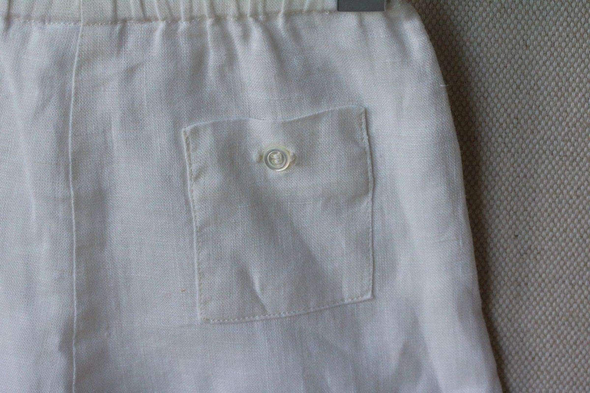 BONPOINT BABY CREAM LINEN DANDY TROUSERS 3 MONTHS