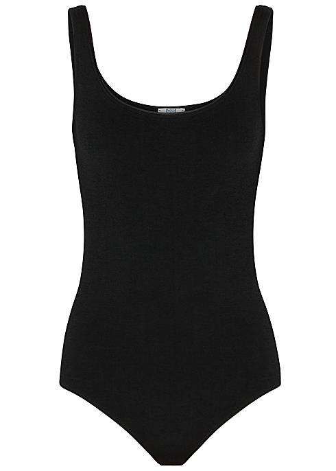 WOLFORD JAMAIKA STRETCH JERSEY THONG BODYSUIT SMALL