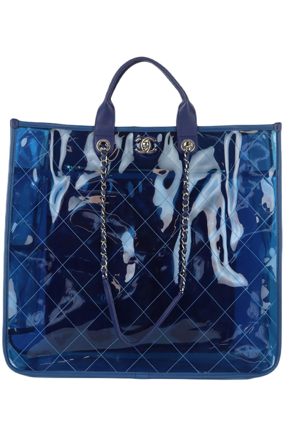 CHANEL 2018 COCO SPLASH QUILTED PERSPEX AND LEATHER TOTE BAG