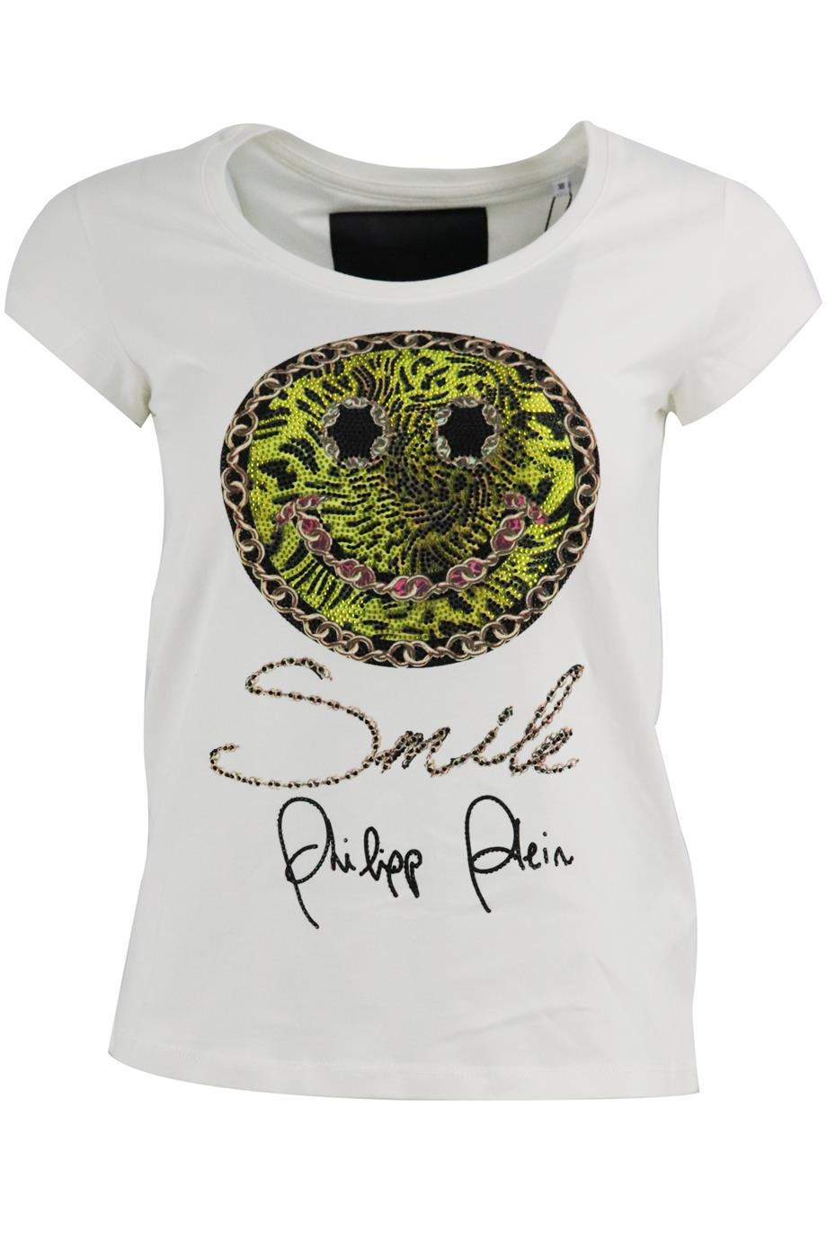 PHILIPP PLEIN EMBELLISHED COTTON JERSEY T-SHIRT XSMALL