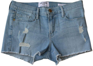 FRAME DENIM LE CUT OFF SHORTS IN ISLAND W26 UK 8