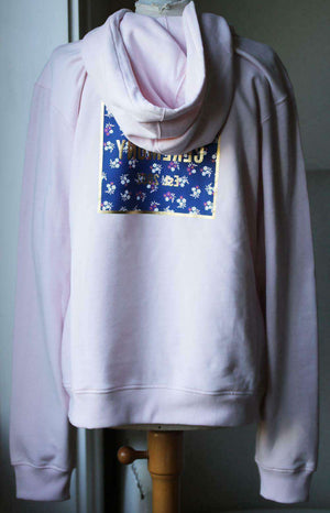 OPENING CEREMONY OVERSIZED PRINTED COTTON JERSEY HOODIE LARGE